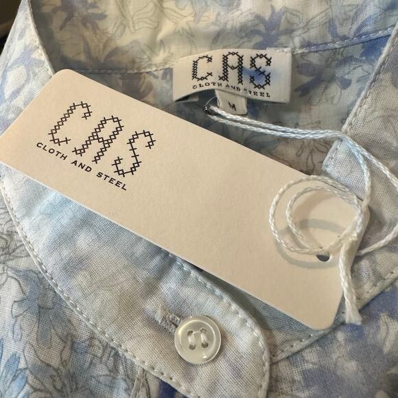 CAS Cloth and Steel Women's Franny Top Blue Floral Print NWT sz M $388 Italy - Picture 8 of 12